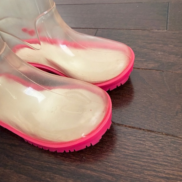 American Girl Wellie Wishers Clear Peek a Boo Clear Rain Boots - Picture 3 of 9